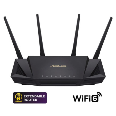 ASUS RT-AX58U V2 (AX3000) WiFi 6 Extendable Router, AiMesh, 4G/5G Mobile Tethering