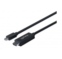 MANHATTAN Kabel Mini DisplayPort na HDMI (4K@60Hz), 1.8m, černý