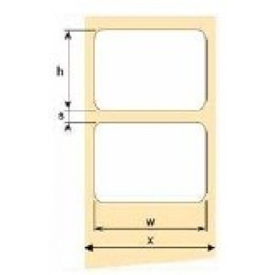 OEM samolepící etikety 50mm x 15mm, bílý PE, cena za 2000 ks