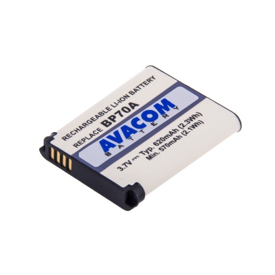 AVACOM fotobaterie pro Samsung BP70A Li-Ion 3.7V 700mAh 2.6Wh