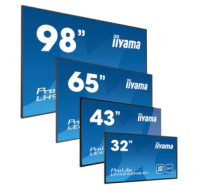 iiyama ProLite LFDs, 24/7, 4K, USB, RS232, Ethernet, Wi-Fi, Android, RS232, black