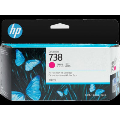 HP 738M 300-ml Magenta DesignJet Ink Cartridge