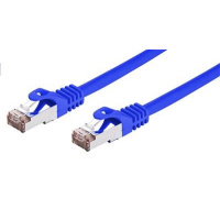 C-TECH kabel patchcord Cat6, FTP, modrý, 0,5m