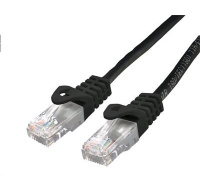 C-TECH kabel patchcord Cat6, UTP, černý, 0,5m