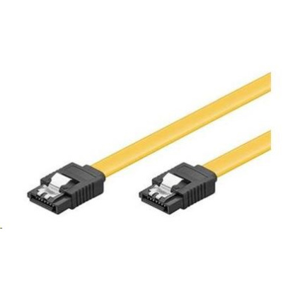 PremiumCord 0,3m SATA 3.0 datový kabel 1.5GBs / 3GBs / 6GBs, kov.západka