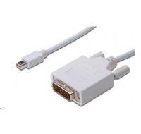 PREMIUMCORD Kabel Mini DisplayPort - DVI 2m, bílý