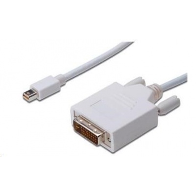 PREMIUMCORD Kabel Mini DisplayPort - DVI 2m, bílý