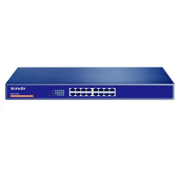 Tenda TEG1016G 16-Port Gigabit Ethernet Switch, 10/100/1000 Mb/s, Rackmount